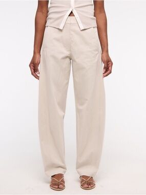 Abercrombie & Fitch Mid Rise Barrel Pant in Ash - 28 SHORT